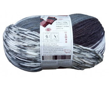 SOPO - Fair Isle Yarn - 150g - Farbe 04 Dunkelgrau