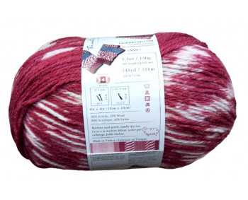 SOPO - Fair Isle Yarn - 150g - Farbe 06 Beere-Rosa